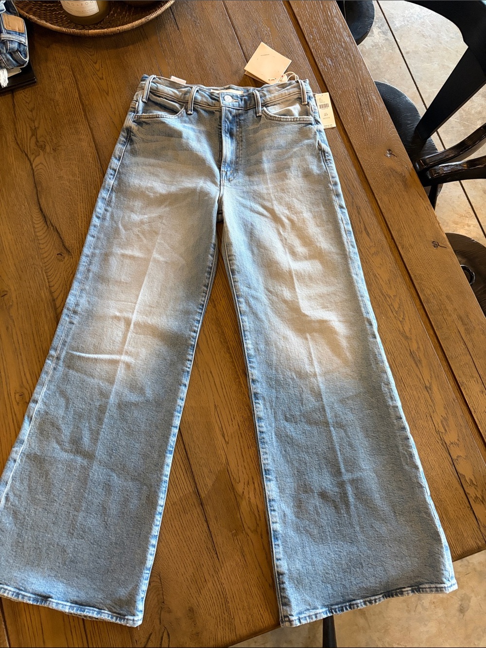 MOTHER Light Blue High-Rise Straight Jeans - Picture 4 of 5